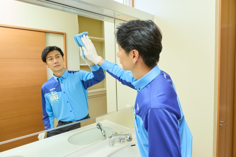 洗面所クリーニング